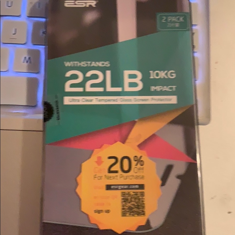 2 pack tempered glass for iPhone x or xs new